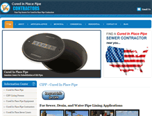 Tablet Screenshot of curedinplacepipe.net